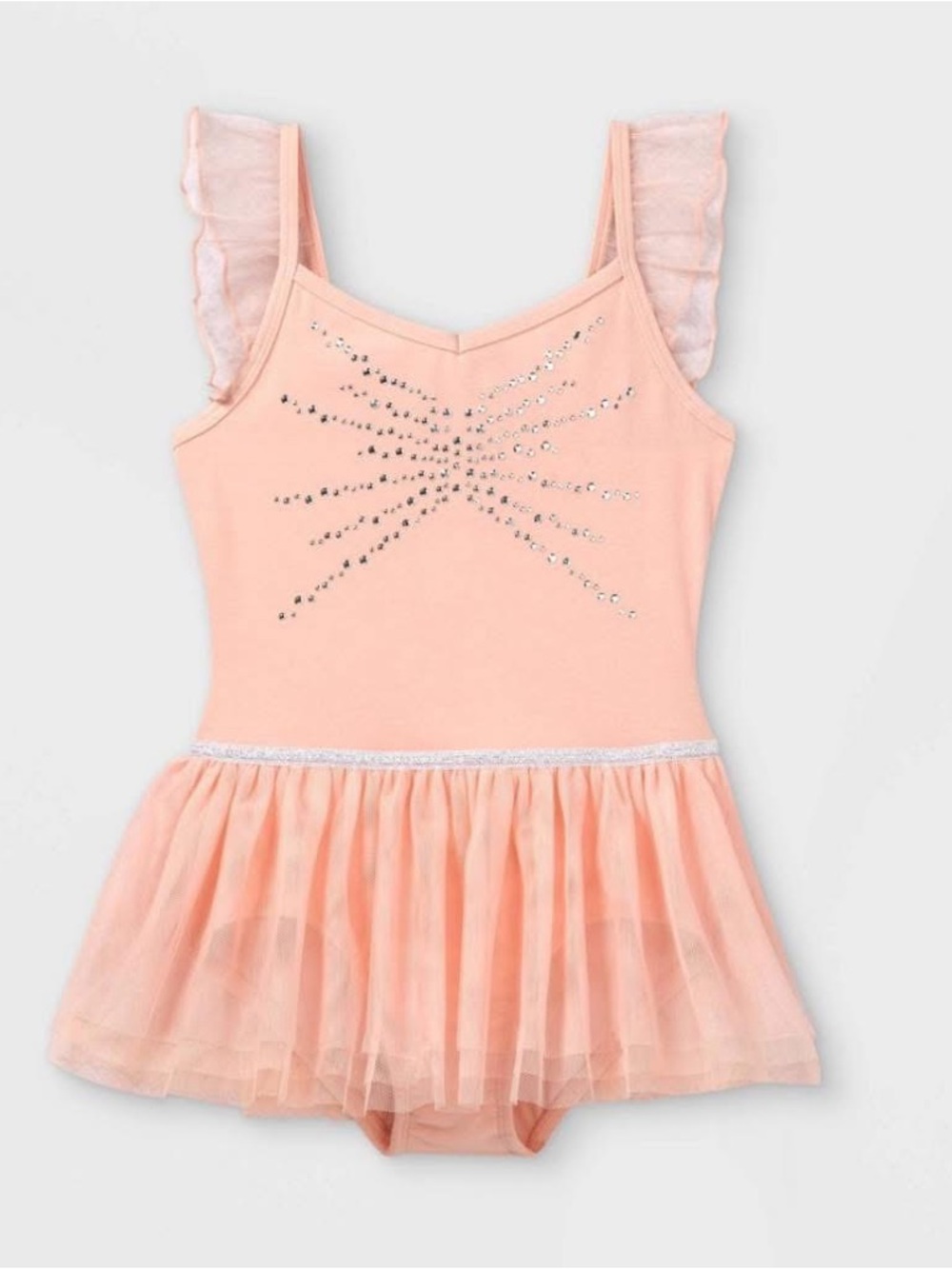 Girls' Dancewear Cami Flutter Sleeve Leotard with Skirt - Cat & Jack™